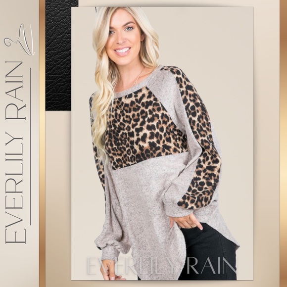 LAST ONE! Brushed Soft Leopard Print Top - Picture 6 of 14